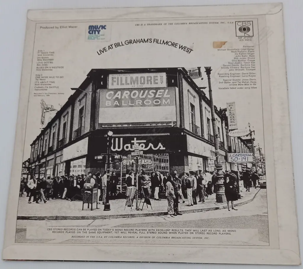 Various, Live At Bill Graham's Fillmore West Image 1++